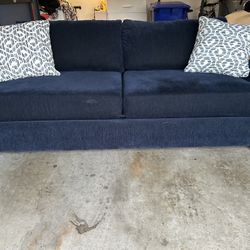 Beautiful Navy Blue Sofa