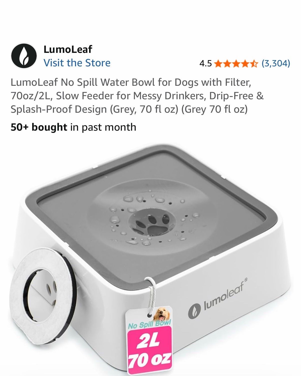 Dog water bowl