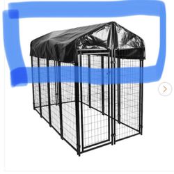 Replacement Top Tarp For Welded Wire Dog Kennel!