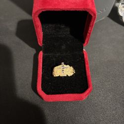 Gold  Cross Ring 