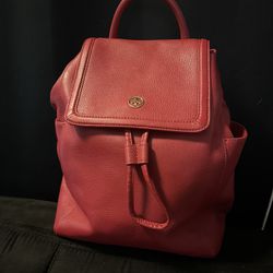 Tory Burch, backpack red leather