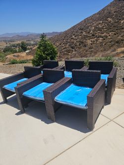 Will Take Best Offers Not Free Patio wicker chairs set Of 6 brand New