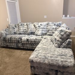 New in box Trendy Fluffy sectional $10DOWN