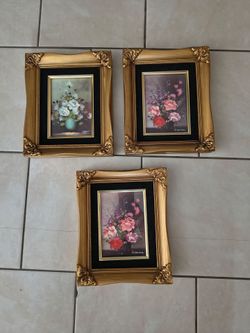 3 Framed Oil Paintings