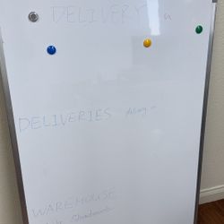 Large Whiteboard with Magnets – $15
