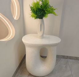 Cream white side table coffee