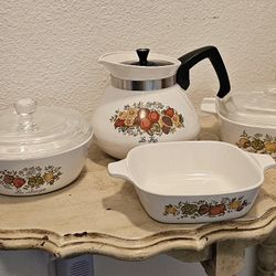 Vintage  Corning Ware Spice Of Life Set