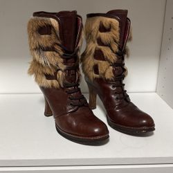 Vintage D&G Real Fur Boat Size 38.5 (8)