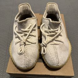 Size 4 Yeezy 350 Triple White Cream