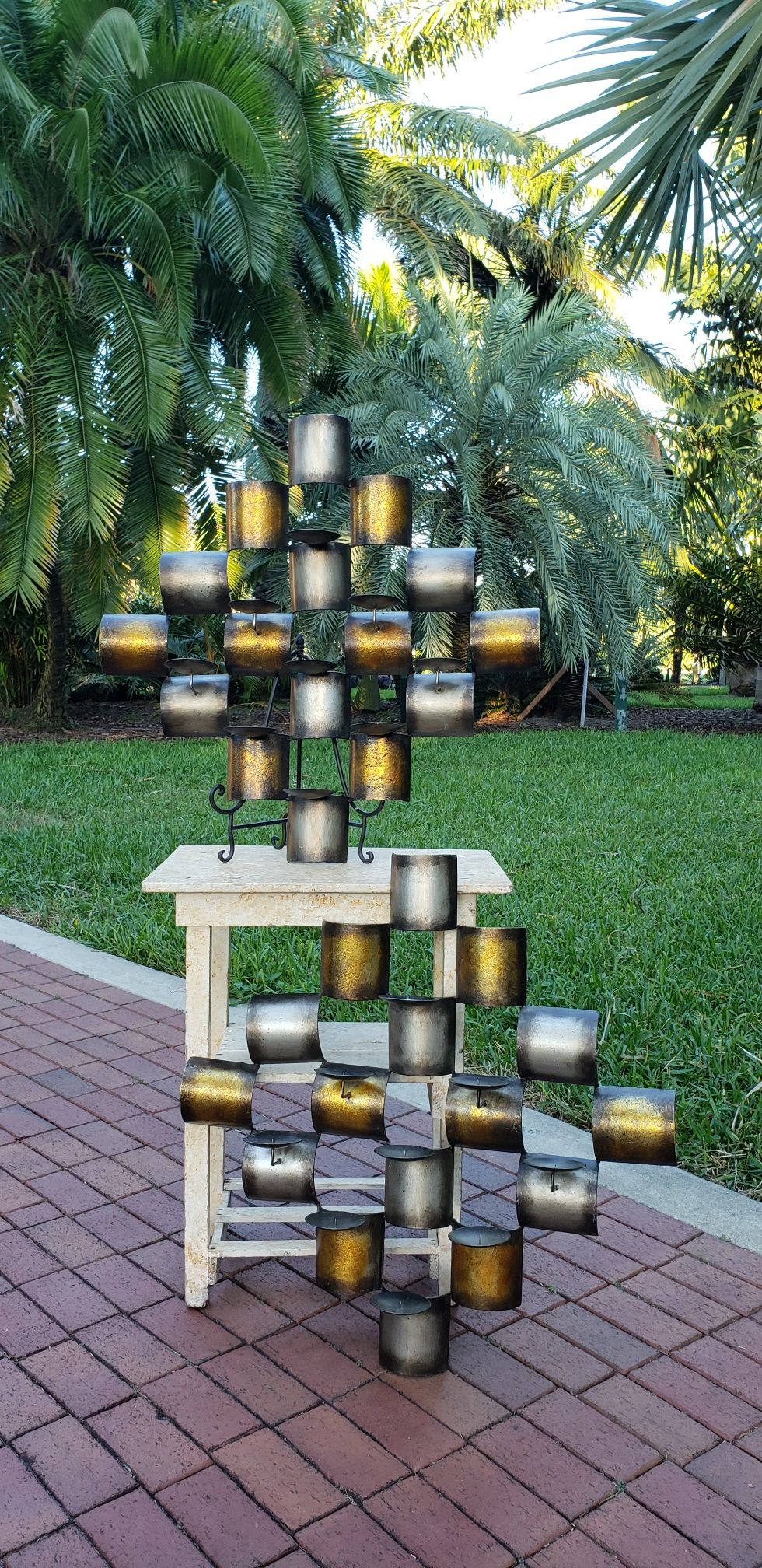 Hang On Wall Metal Decorative Candle Holders