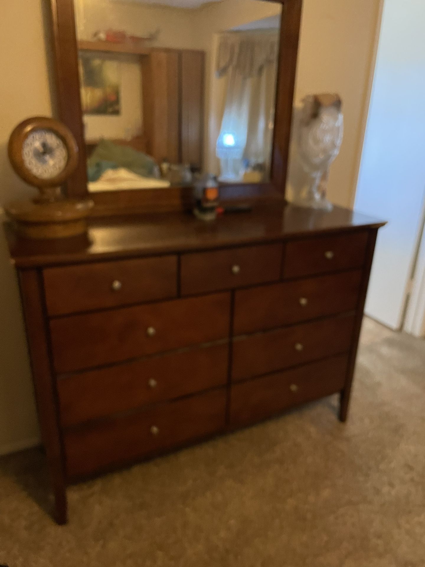 Dresser And Mirror