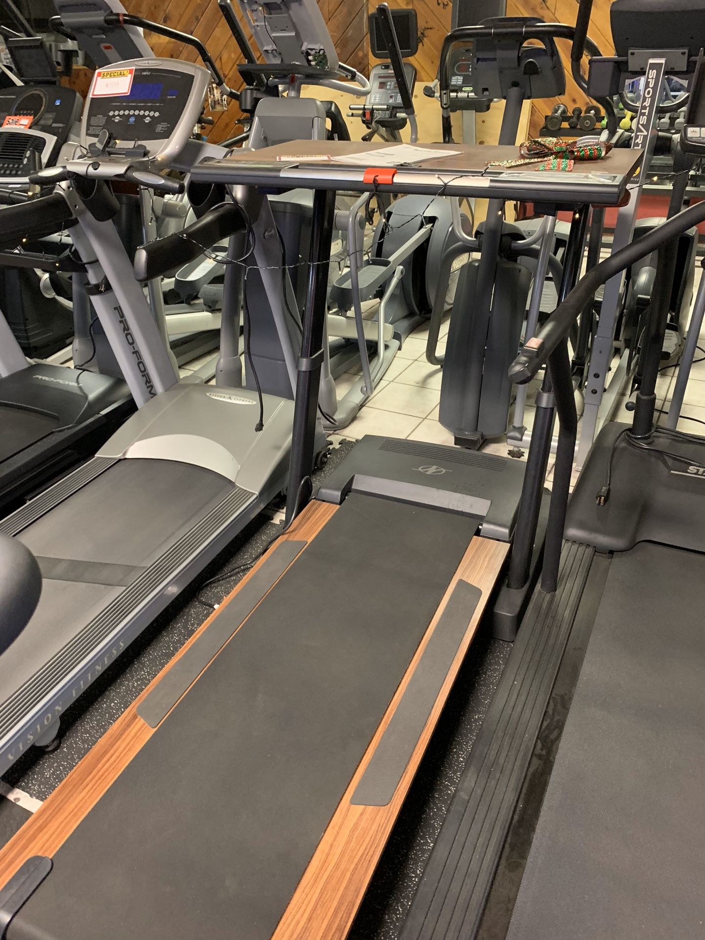 Desk treadmill fold up new