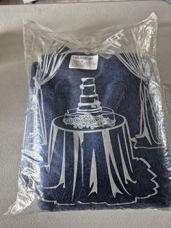 Table Cloth Royal Blue Sequins