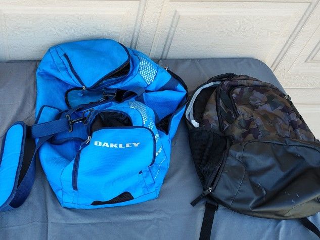 Oakley Duffle bag/Under Armour Backpack