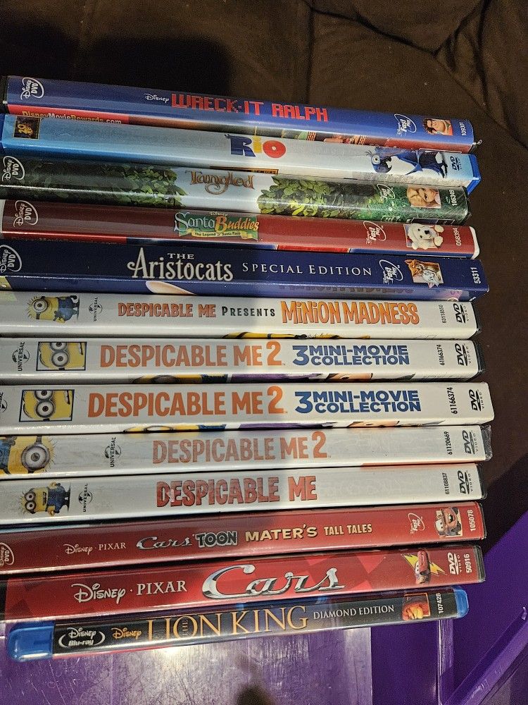 DVD CARTOON MOVIES! ENG/SPAN/FREN ALL IN GOOD CONDITION!
