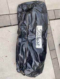 Vintage Titleist Vinyl Golf Bag Cover Black Luggage