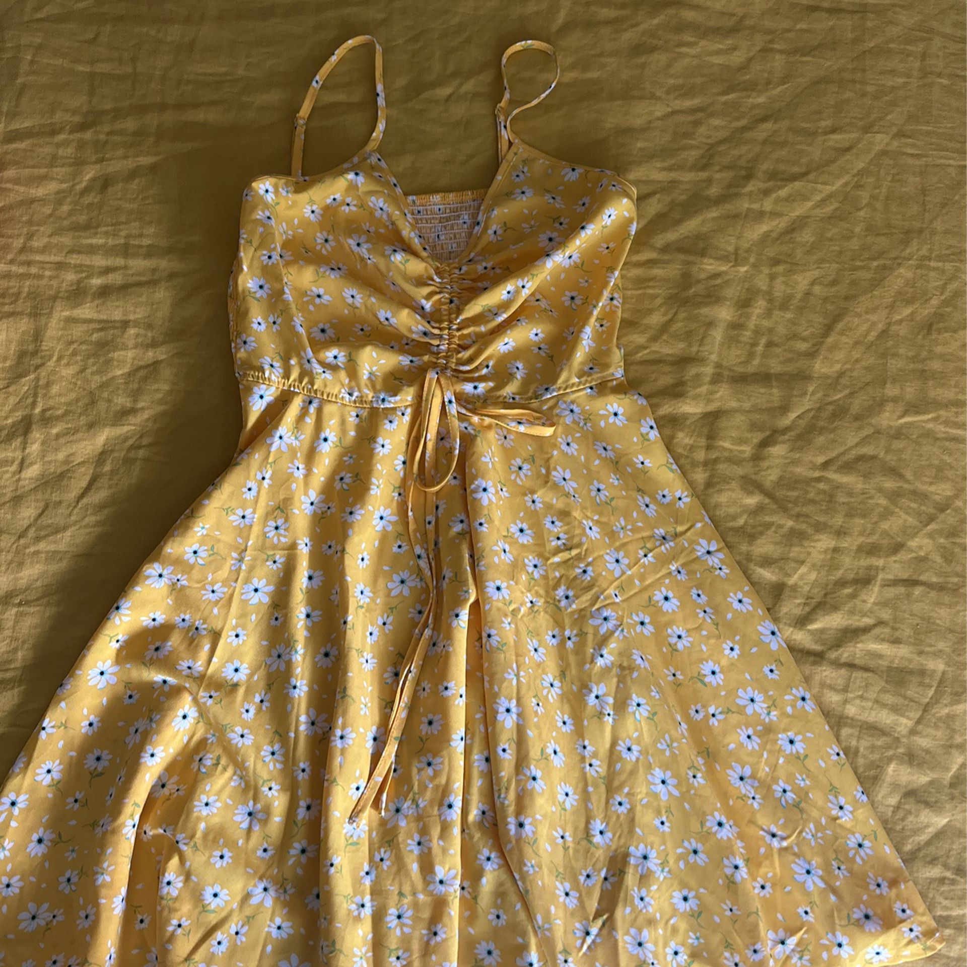 Yellow Summer Dress Medium 
