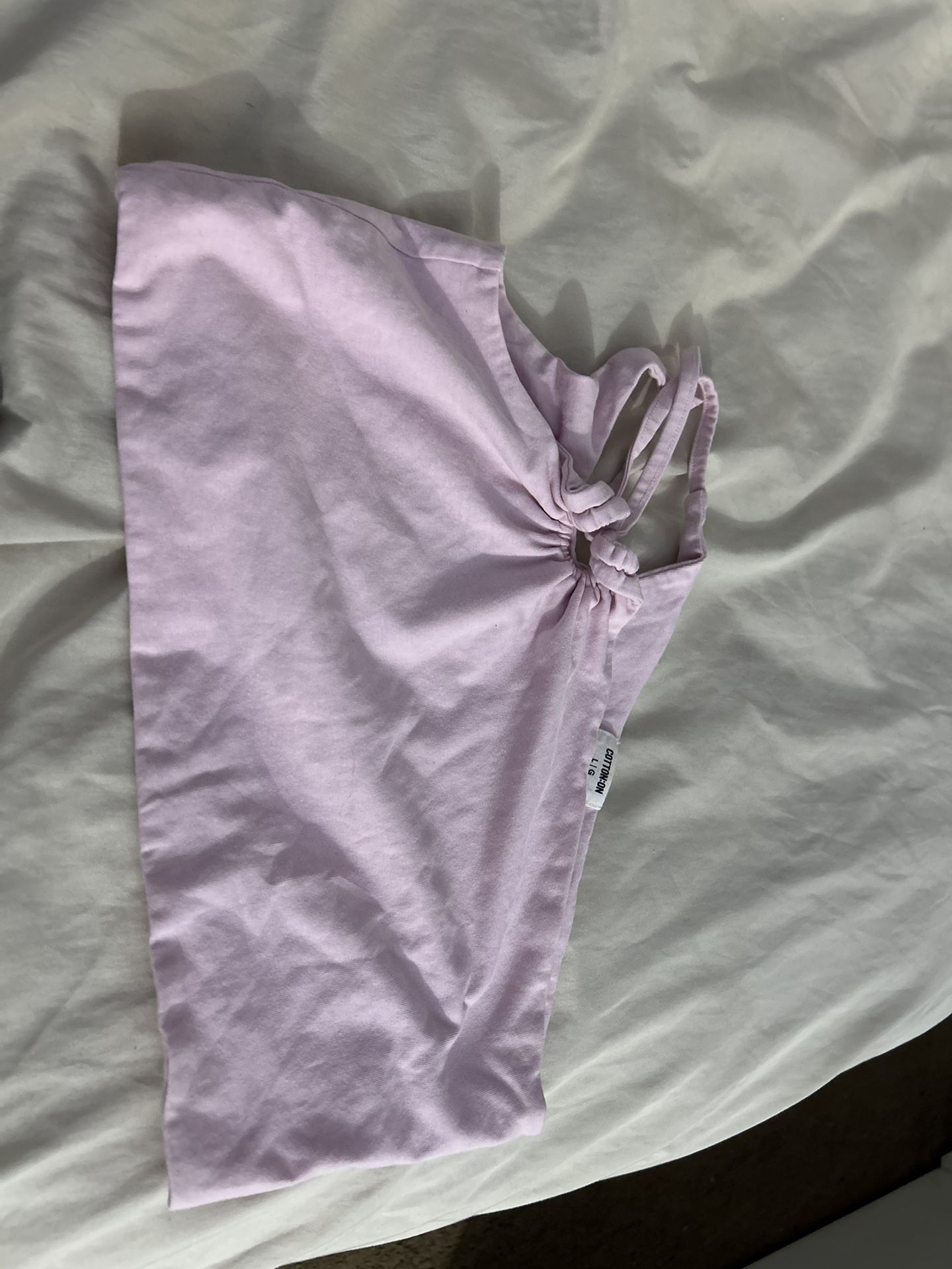 Pink Large One Shoulder Top