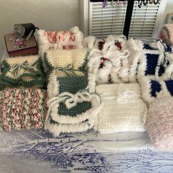 Crocheted Scarves and Glass Beaded Bracelets