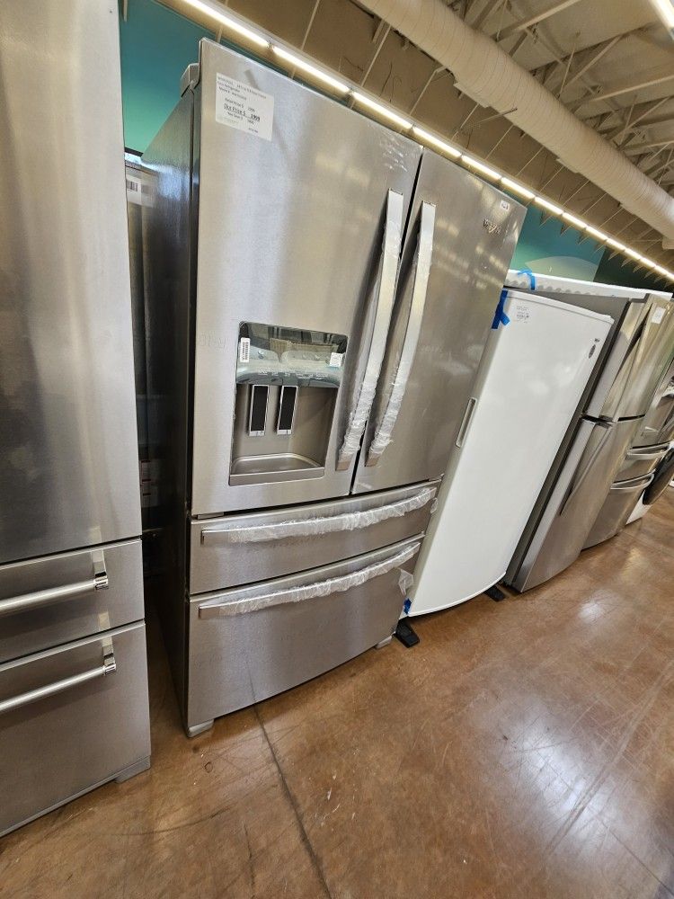 4 Door Stainless Steel Whirlpool 36 Inch Wide