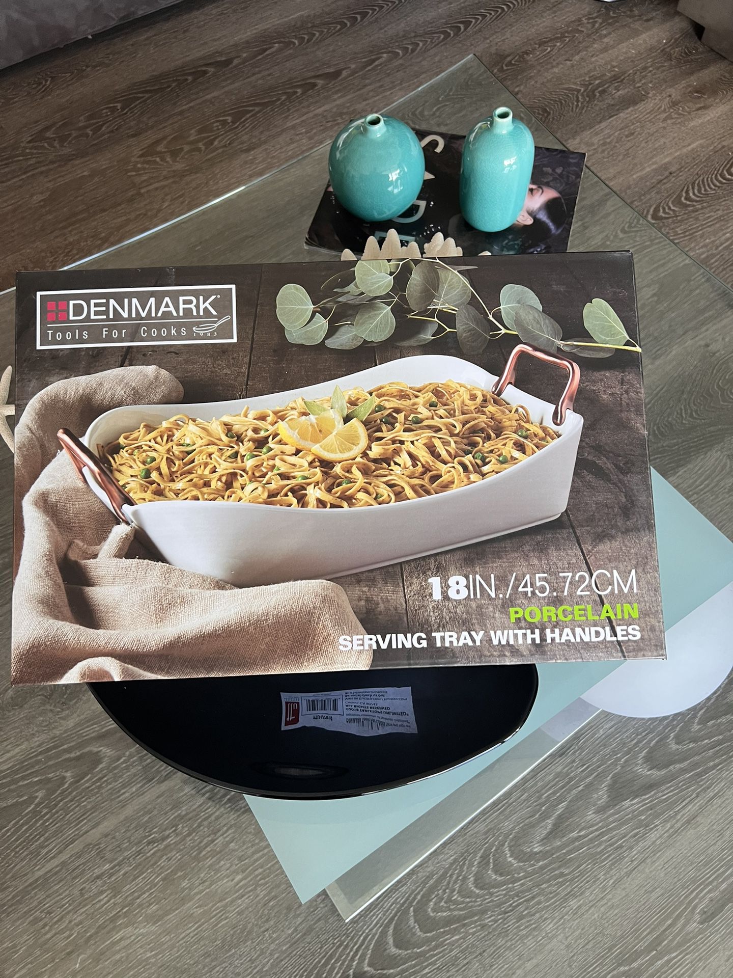 Denmark tools for Cooks porcelain serving Bowl serving tray with copper  handles for Sale in Chandler, AZ - OfferUp
