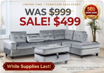 Sectional NEW $499