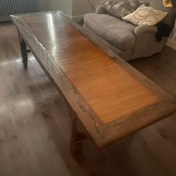 Antique Wooden Bench / Table ABC Home
