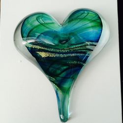 Beautiful Blown Glass Heart