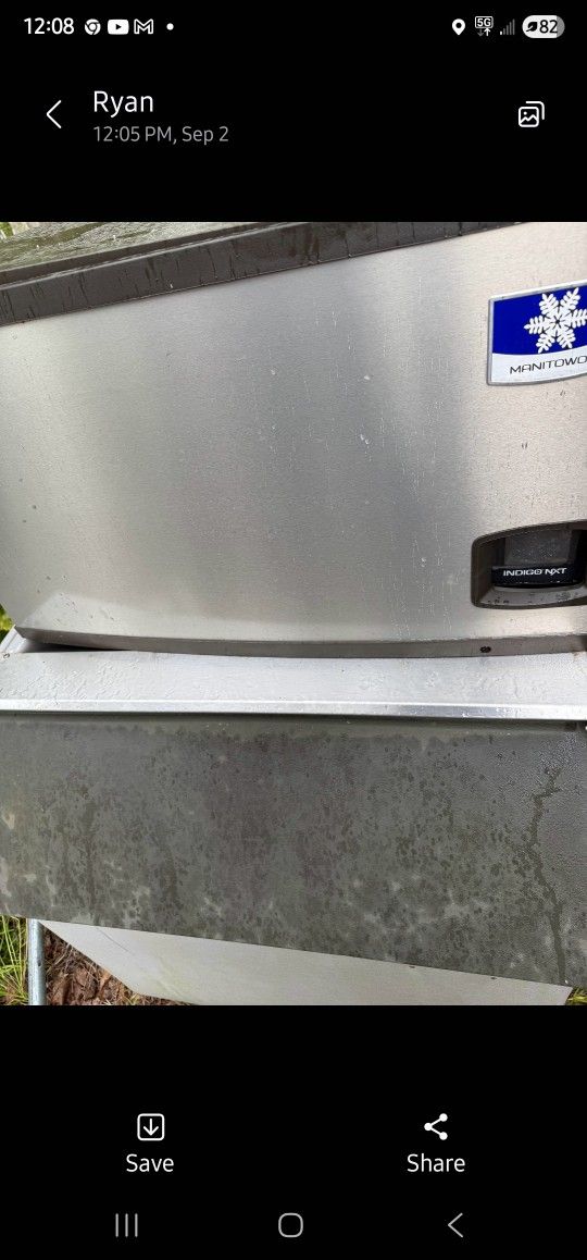 Manatowak Indago Ice Machine With Bin