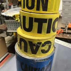4 Rolls - Caution Tape /buried Water Line Roll