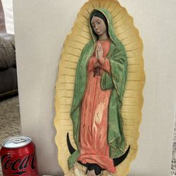 Virgin  of Guadalupe wall plaque 
