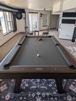 Premium 8' Pool Table + Dining Top + Table Tennis Top + Accessories -Like New