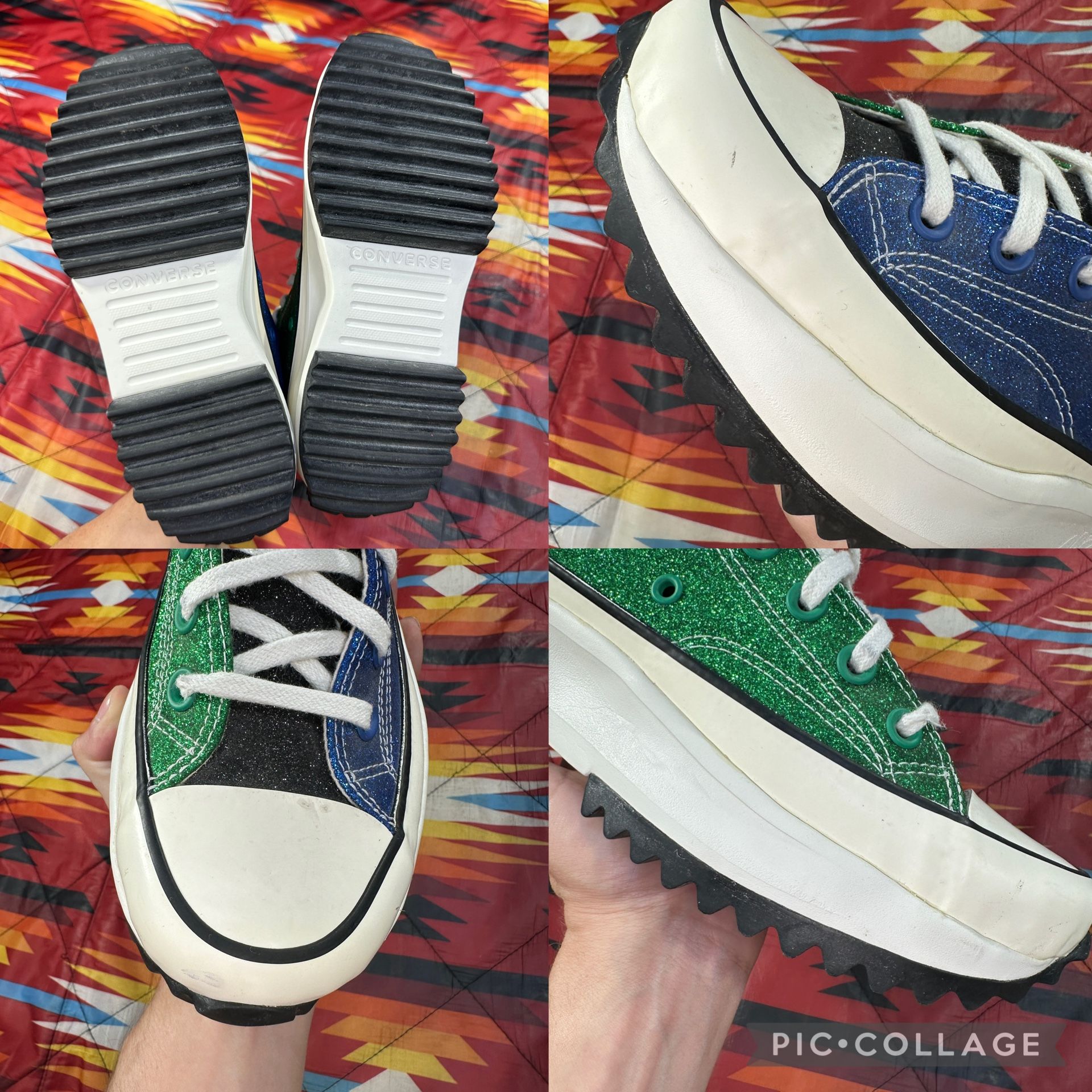 Converse J.W. Anderson Run Star Hike Glitter 164842C Sneakers Mens 