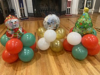 Christmas balloon Centerpieces