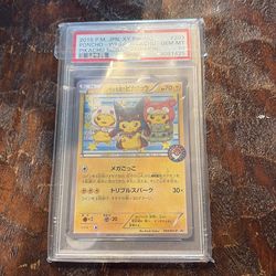 Pokémon Poncho-Wearing Pikachu XY-P Promo Holo Japanese PSA 10 #203/XY-P