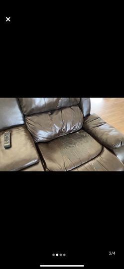 Bonded leather reclining