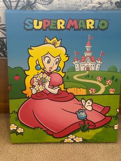 Super Mario canvas picture with Princess peach
