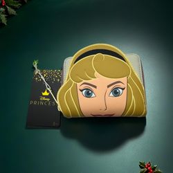 Loungefly Disney Princess Briar Rose Zip Around Wallet Sleeping Beauty NWT