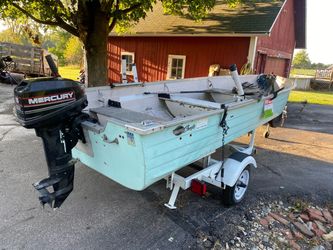 14 ft Aluminum Fishing lolBoat with Trailer