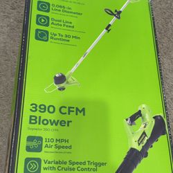 Greenworks G-MAX 4OV Cordless String Trimmer and Leaf Blower TOOL ONLY