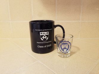 UPenn Psych Mug & Shot Glass