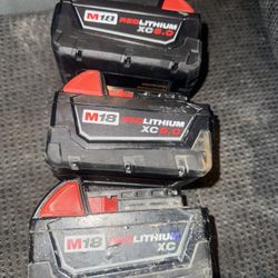 Milwaukee Batteries Bundle 