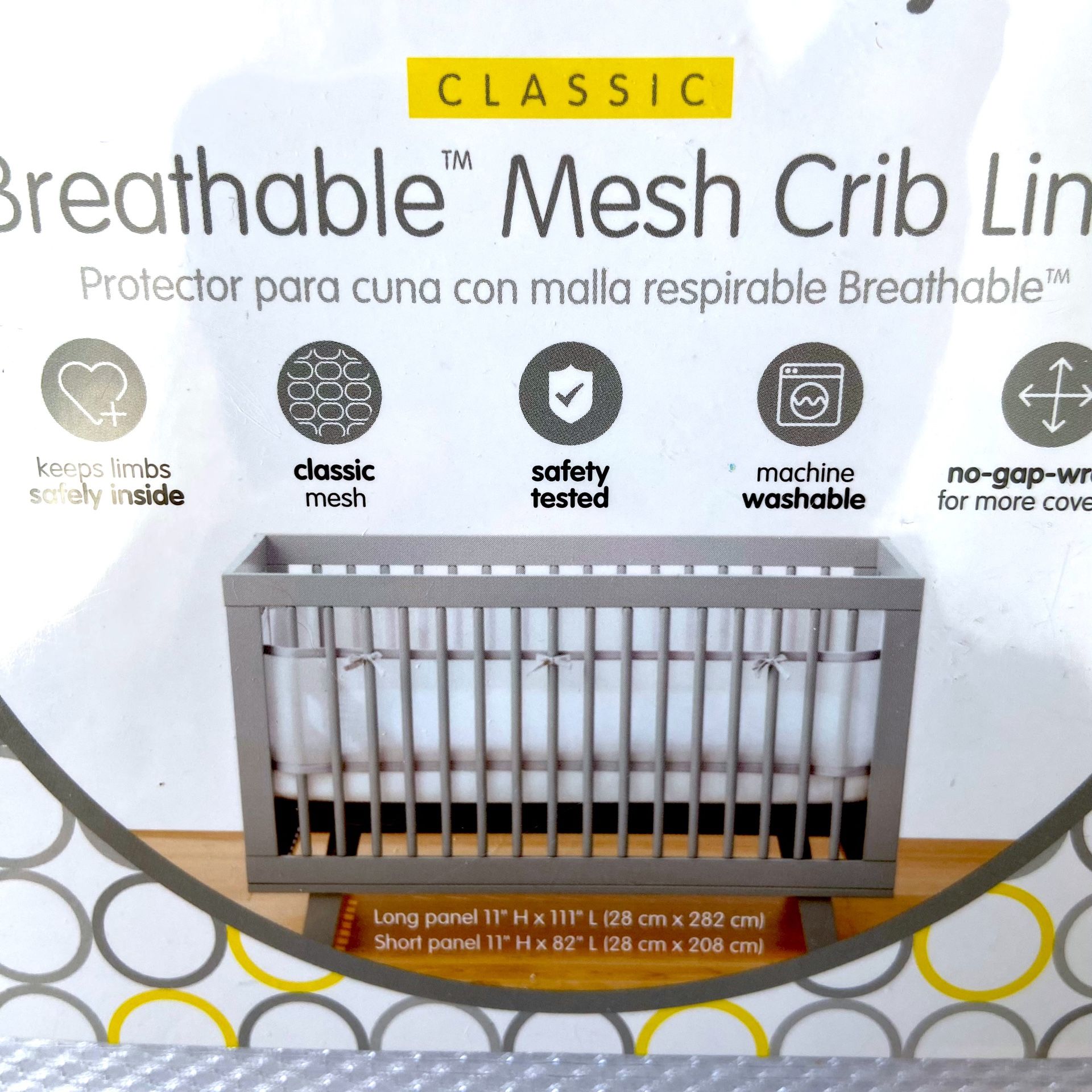 BreathableBaby Breathable Mesh Baby Crib Liner