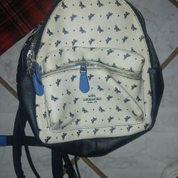 Coach Mini Backpack For Like Teenage Girls (Zipper Does Not Work On The Small Compartment)