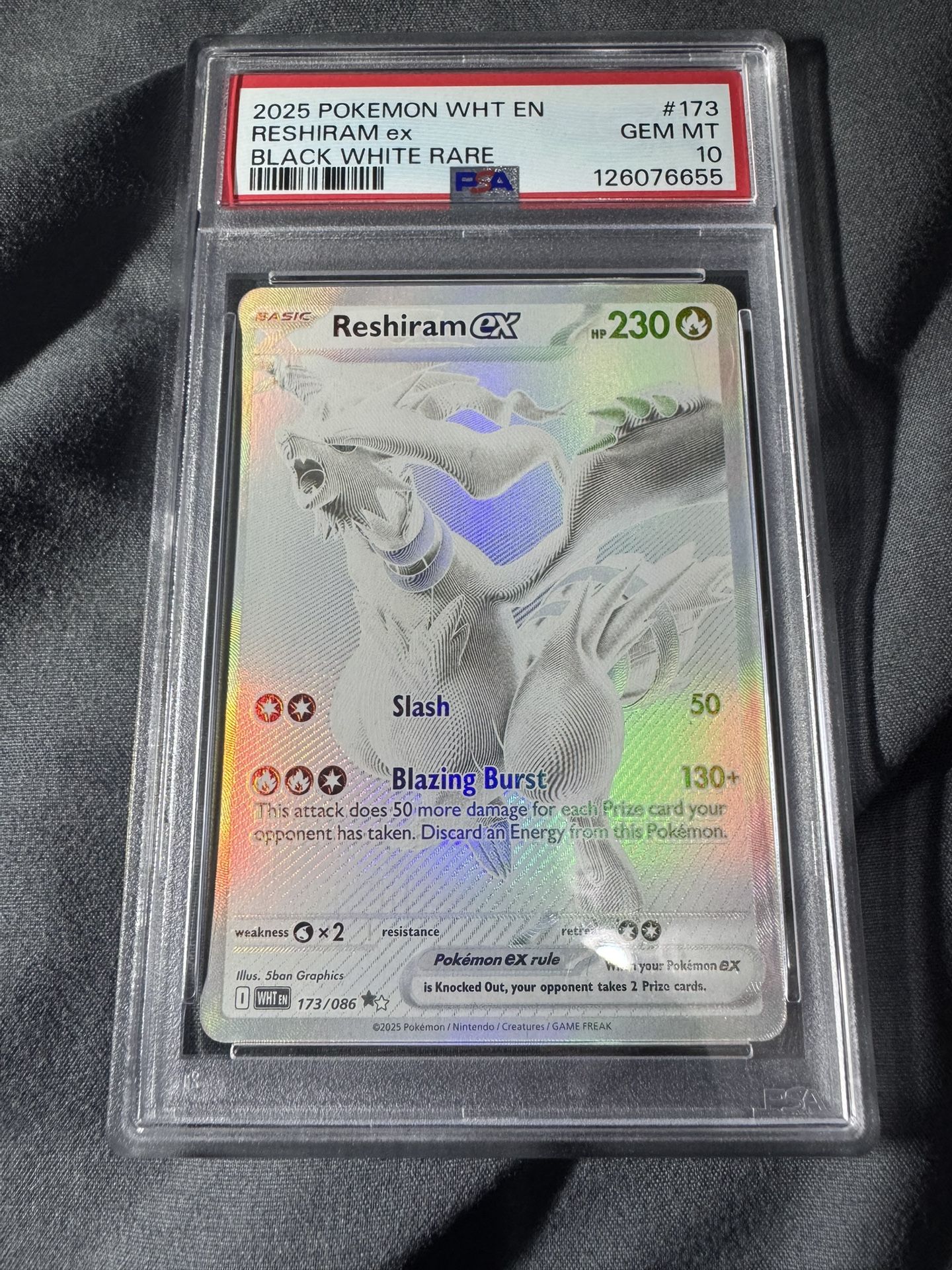 Psa10 Reshiram Ex BWR