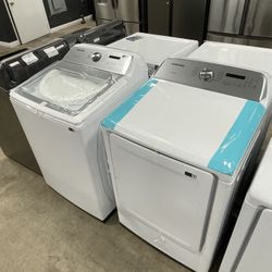 Samsung top load washer and dryer set G4FS