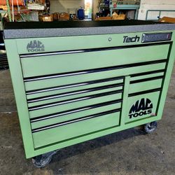 MAC Tools Tech Series 10-Drawer Tool Box w/ Linex Top In Olive Green