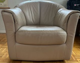 Beige Swivel Chair