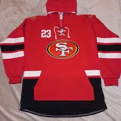 Christian McCaffrey 49er Hoodie Size XL XXL 