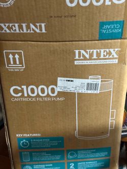 Intex C1000 Krystal Clear Cartridge Filter Pump